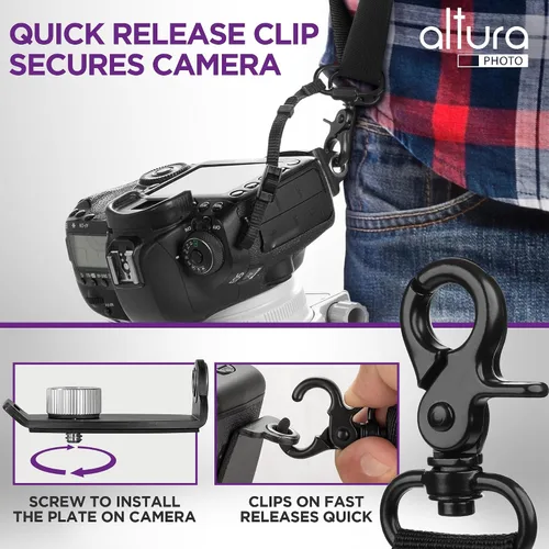 Miniatura 3 de Altura Photo Camera Strap with Quick Release & Safety Tether - Camera Strap for Photographers for Sony, Nikon, & Canon