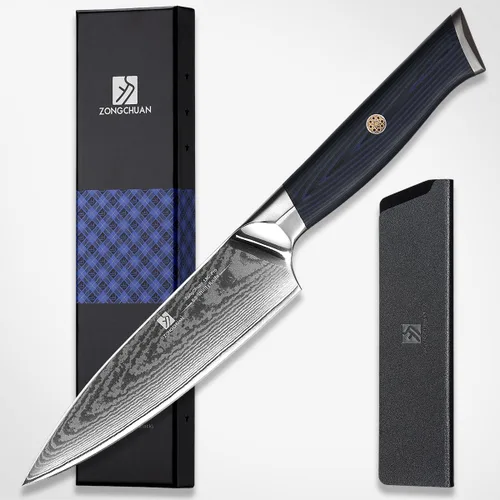 Miniatura 14 de Cuchillo de chef, cuchillo de damasco de 8 pulgadas, cuchillo de cocina de acero inoxidable de alto carbono de 67 capas, cuchillos de corte afilados