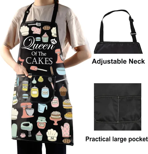 Miniatura 4 de WZMPA Delantal ajustable Queen Of The Cakes para los amantes de los pasteles