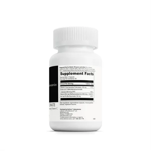 Miniatura 2 de DAVINCI Labs Iron Bis-Glycinate - Suplemento suave de hierro para mujeres y hombres - Ayuda a apoyar la producción de hemoglobina y los niveles
