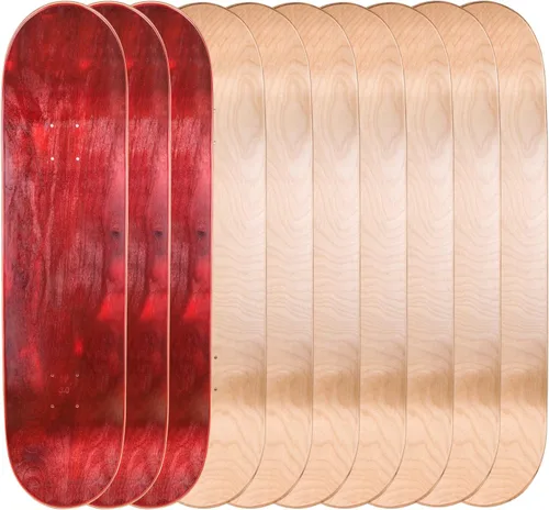 Miniatura 11 de Cal 7 Tablas de skate en blanco, juego de 10