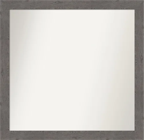 Miniatura 86 de Amanti Art Espejo de baño gris para sobre el fregadero, 31 x 48 pulgadas, espejo de tocador rectangular estrecho de color gris, marco de madera
