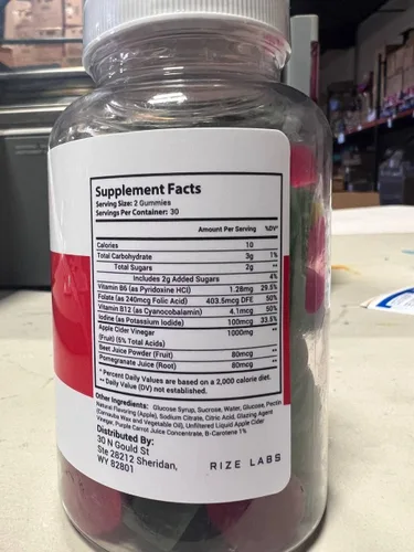 Miniatura 3 de rize labs Gomitas Lean Valley Keto ACV, gomitas de vinagre de sidra de manzana (60 gomitas)