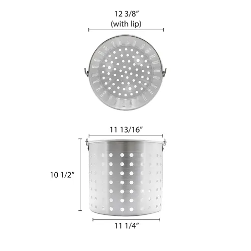 Miniatura 2 de Thunder Group ALSKBK006 - Cesta de vapor para 32 cuartos de galón ALSKSP006 perforada