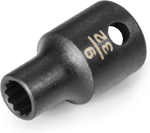 Miniatura 38 de TEKTON Accionamiento de 3/8 pulgadas x 1 pulgada Zócalo de impacto de 12 puntos poco profundo SID12225