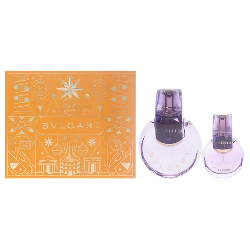 Omnia Amethyste por Bvlgari para mujer – Juego de regalo de 2 piezas de 3.4 oz EDT Spray, 0.5oz EDT Spray
