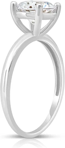 Miniatura 2 de MAX STONE - Anillo de compromiso solitario redondo de 2 quilates para mujer anillos de compromiso de oro de 14 quilates Anillo de diamante