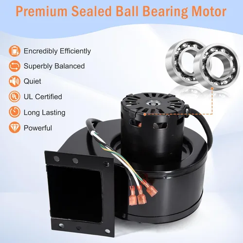 Miniatura 3 de Ventilador de soplador de convección 3-21-33647 para estufa de pellets Harman P68, P61, P43, P38, Advance, Accentra 52i Pellet Stove, 3-21-22647