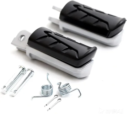 Mokuo Estriberas delanteras de motocicleta aptas para CBR 1100, CB 1100 XL, VFR 800, CB 750, NT 650, CBR 600, VTR 250, XL 125 Pie delantero