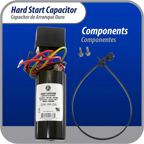 Miniatura 2 de Appli Parts APHS-2 - Kit de arranque duro de 3,5 a 4,5 toneladas, 208-265 V, 1 Ph para aire acondicionado incluye condensador 189-227mfd 330V