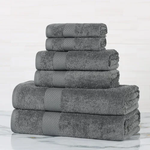 Miniatura 82 de SUPERIOR Kendell - Juego de 4 toallas de baño de algodón egipcio, absorbentes, para la ducha, artículos esenciales para el spa, toallas grandes