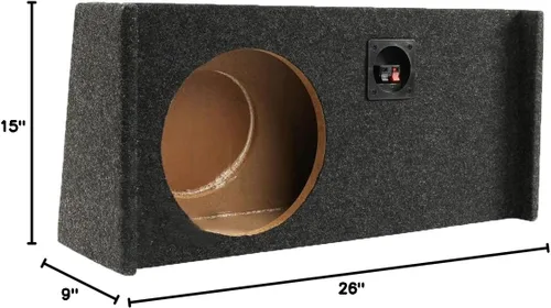 Bbox Caja de subwoofer sellada individual de 10 pulgadas para Ford F150 Super Crew Cab 2009-2018 – Caja de subwoofer premium que mejora la calidad