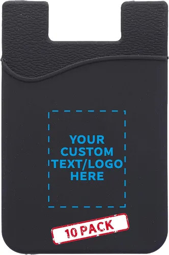 Miniatura 15 de DISCOUNT PROMOS Maya Basic - Juego de carteras de silicona para teléfono 10/50/100 - Texto personalizable, logotipo, adhesivo fuerte