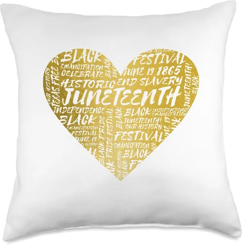 Miniatura 4 de Juneteenth Heart African American Pride Black History Month Throw Pillow