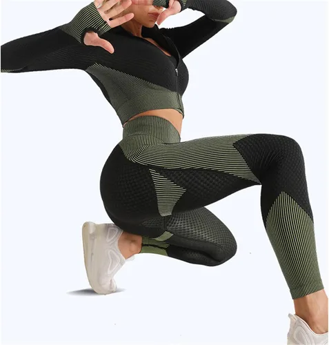 Miniatura 7 de Ropa de yoga de secado rápido de tallas grandes para mujer, ropa de fitness de manga larga, tops de ejercicio, fitness, yoga y entrenamiento