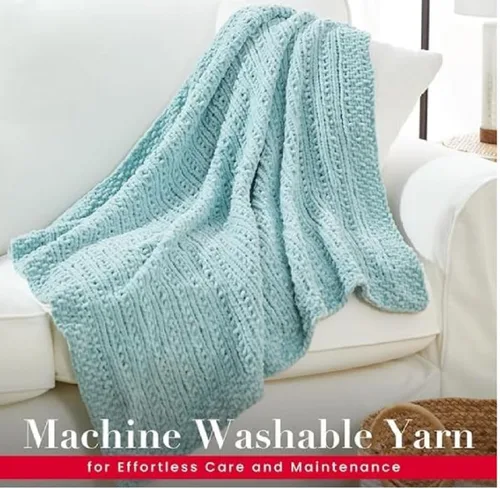 Miniatura 7 de Premier Yarns Parfait - Ovillo de felpilla grueso, 3.5 onzas, 6 unidades, peso súper voluminoso, paquete de 3 unidades con soportes para punto
