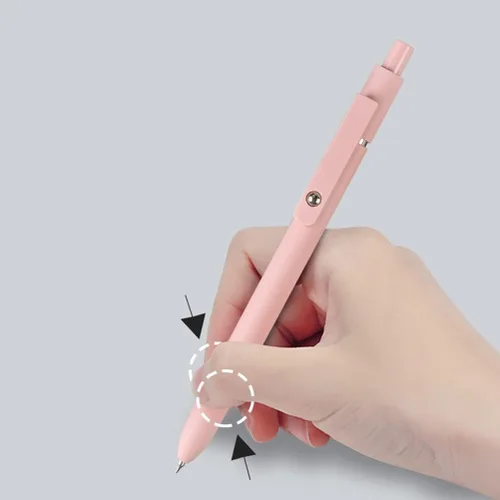 Miniatura 5 de Bolígrafos estéticos de escritura suave retráctiles de secado rápido tinta de gel negro punta fina 0.020 in 5pcs