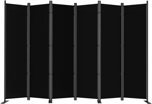 Miniatura 9 de SUNALLY Divisor de habitación Pantallas plegables de privacidad de 6 pies, divisor de tela de 4 paneles para separación de habitaciones, pantalla