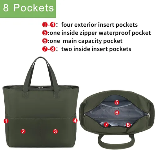 Miniatura 4 de Bolsa de playa y piscina para mujer, grande, bolsa de gimnasio con compartimento húmedo para viajes, impermeable