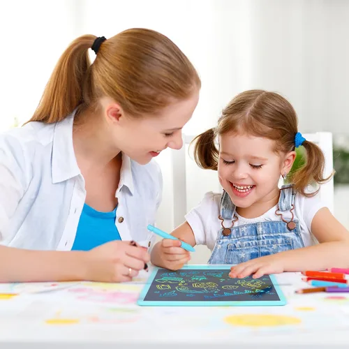 Miniatura 7 de Tableta de escritura LCD para niños, tablero de dibujo colorido de 15 pulgadas, almohadilla de dibujo educativa de aprendizaje para niños, regalo