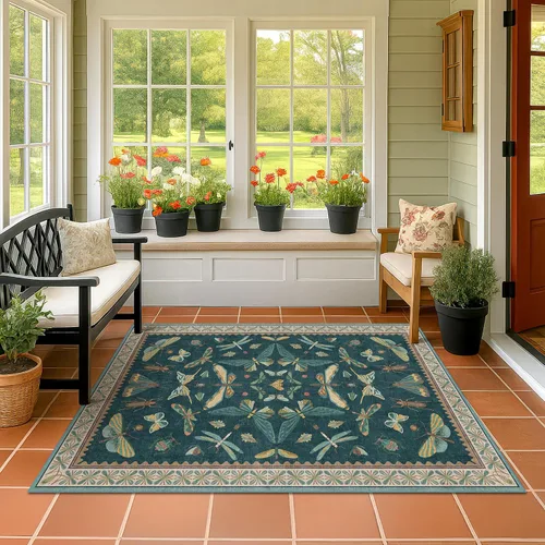 Miniatura 52 de Hazo Haus Alfombra de Baño Bohemia Lavable 2x3, Alfombras Pequeñas para Cocina, Tocador, Puerta Principal Entrada Interior, Antideslizante Pelo Bajo