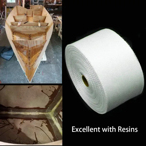 Miniatura 6 de APT Cinta de malla de tela de fibra de vidrio fuerte (2 pulgadas x 36 yardas), reparación, refuerzo, fácil saturación de resina resistente al calor