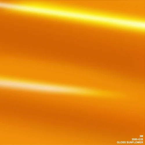 Miniatura 4 de 3M 2080 G25 - Película de vinilo para coche amarillo girasol brillante