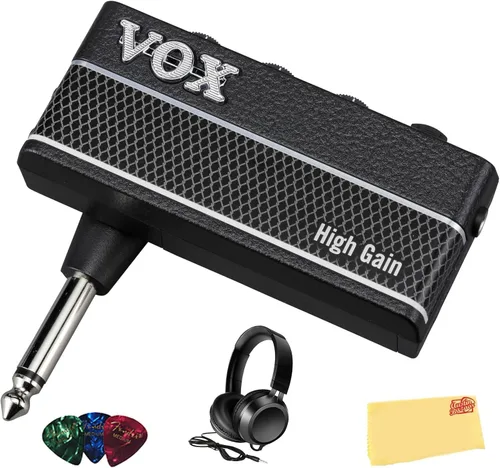 Miniatura 10 de Amplificador de guitarra para auriculares Vox AmPlug 3 - Paquete Boutique con auriculares, púas para guitarra y paño de pulido Austin Bazaar