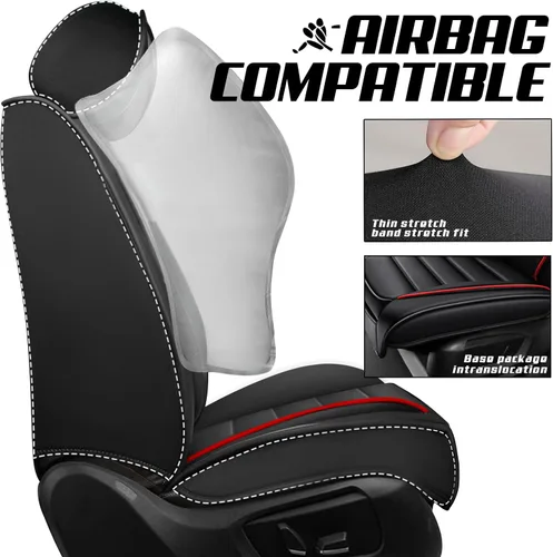 Miniatura 4 de Funda de asiento de cuero personalizada para Nissan Murano 2003-2026, protectores de asiento de cuero impermeables, fundas de asiento de máxima Par