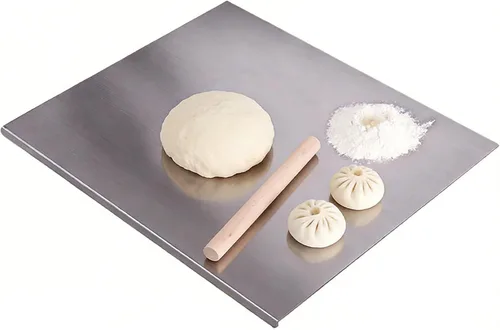 Miniatura 7 de Tabla de cortar, tablas de cortar de acero inoxidable 304 para cocina, tabla de cortar carne, tabla de cortar de metal para frutas, verduras, pan
