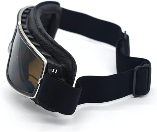Miniatura 4 de Gafas de Motocicleta Vintage Antiarañazos Gafas de Scooter Esquí para Hombres Mujeres Adultos