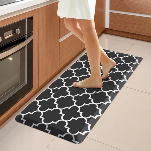 Miniatura 48 de WISELIFE - Tapete antifatiga para piso de 4/5 pulgadas, tapete de cocina antideslizante, impermeable, resistente, ergonómico, cómodo, duradero