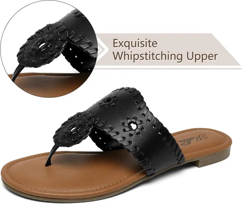Miniatura 4 de katliu Sandalias planas para mujer, sandalias elegantes