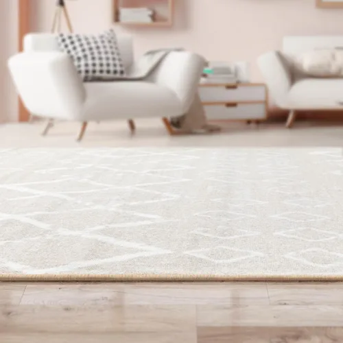 Miniatura 7 de Antep Rugs - Alfombras antideslizantes de 5 x 7 pies (antideslizante) con parte trasera de goma, de estilo antiguo, bohemio, marroquí y con pelo Azul