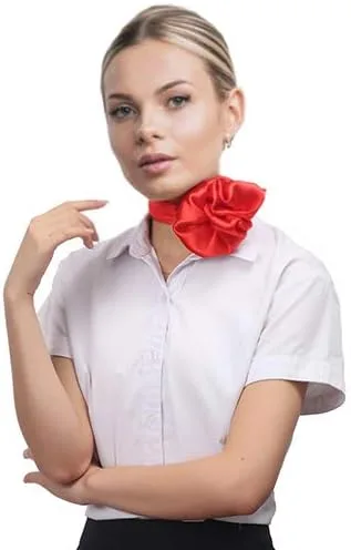 Miniatura 3 de AOLIGE Bufanda de satén con cuello cuadrado para mujer, 27 x 27 pulgadas
