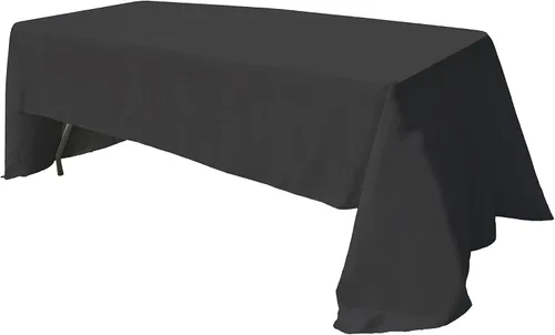 Miniatura 57 de GEFEII Servilletas de tela de poliéster sólido de 18 x 18 pulgadas para cocina, mantel rectangular cuadrado redondo para bodas, fiestas