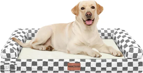 Miniatura 118 de Cama ortopédica lavable para perros medianos y grandes: cama con cojines de apoyo para perros medianos y grandes, cama impermeable de espuma tipo