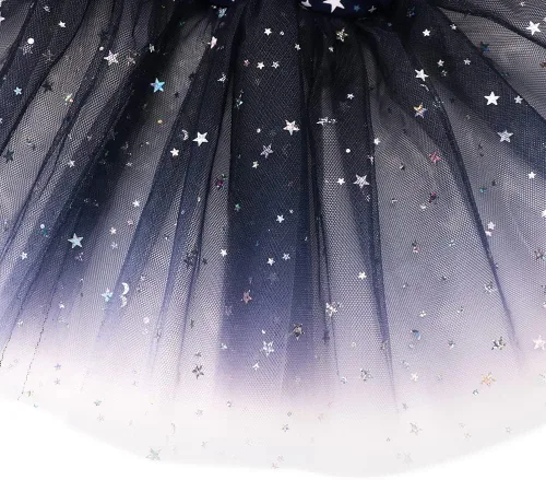 Miniatura 6 de EQSJIU Leotardos de ballet de unicornio con tutú para niñas pequeñas, vestido de falda de tul de algodón para bailar