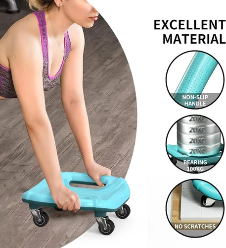 Miniatura 5 de PROIRON Rodillo abdominal con rodilleras para entrenamiento abdominal, rueda multifuncional para entrenamiento abdominal, rodillo abdominal