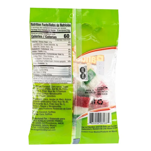 Miniatura 2 de MDM BANDERITAS BANDERITAS COCO CANDY 10PC PEG BOLSA 3.17OZ