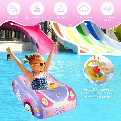 Miniatura 2 de Flotador de piscina para bebé, flotadores 3D para niños pequeños de 1 a 2 años, flotadores de piscina para bebés de 6 a 12 meses, flotadores