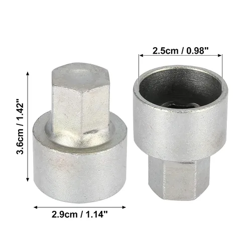 Miniatura 3 de X AUTOHAUX 041 Llave de bloqueo de rueda de coche Tuerca antirrobo Tuerca de extracción de tornillo Llave de bloqueo de rueda para BMW 3 5 7 Series