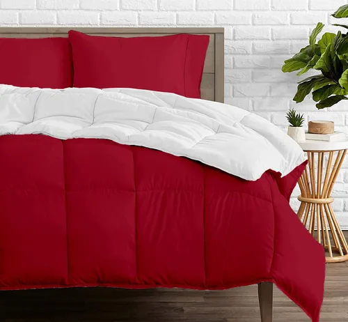 Miniatura 9 de Edredón reversible – Lujoso para todas las estaciones – 100% algodón orgánico tamaño individual XL de 68 x 92 pulgadas, 1 edredón alternativo