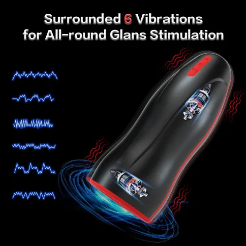 Miniatura 5 de Masturbador automático de 360° con oscilación cónica masculina, juguetes sexuales para adultos, calefacción vibratoria de mamada, manos libres
