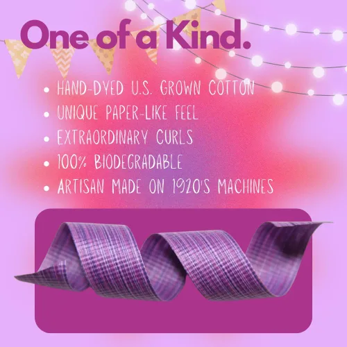 Miniatura 3 de Cinta rizadora de algodón natural para envolver regalos Cintas de regalo navideñas 100% biodegradables para regalos y cintas para manualidades