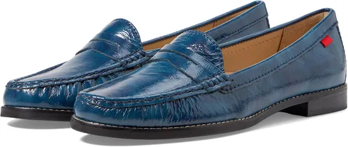 Miniatura 9 de Mocasines Penny de piel auténtica cómodos sin cordones para mujer
