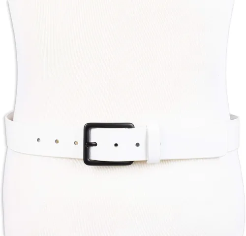 Miniatura 5 de Calvin Klein Cinturón de mezclilla casual para hombre plateado