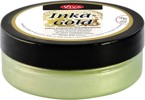 Miniatura 24 de Viva Decor Inka Gold Gilding Wax 2.3 oz (Oro) - Pasta de Pulido Metálica a Base de Cera de Fácil Aplicación. Brillo Metálico de Secado Rápido, Dorado