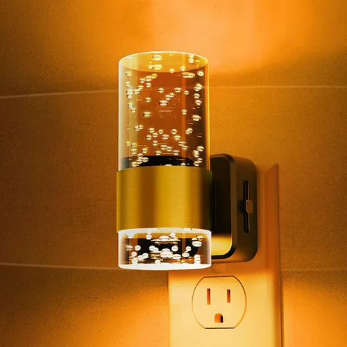 Miniatura 21 de Luces nocturnas que se enchufan a la pared, luz nocturna que cambia de color con enchufe giratorio, sensor de luz del atardecer al amanecer y brillo