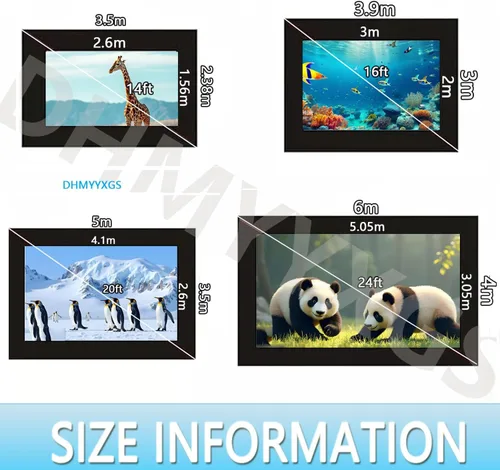 Miniatura 2 de Pantalla de cine inflable, pantalla de cine inflable para exteriores, para fiestas de cine en el patio trasero al aire libre con soplador de aire